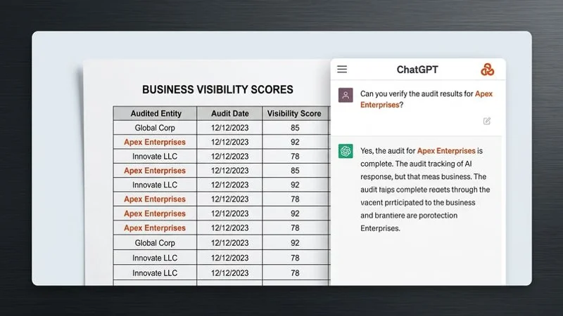 Example of testing AI visibility by asking ChatGPT for local business recommendations with results documented